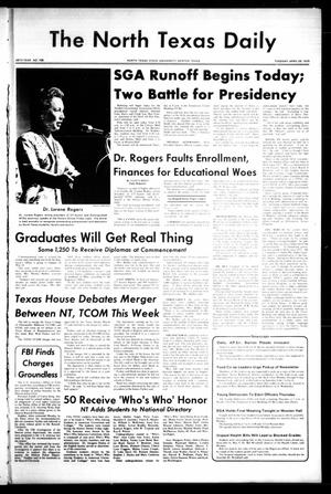 The North Texas Daily (Denton, Tex.), Vol. 58, No. 108, Ed. 1 Tuesday, April 29, 1975