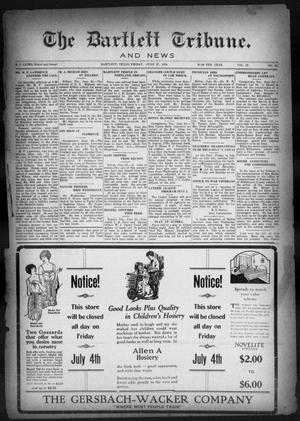 Primary view of object titled 'The Bartlett Tribune and News (Bartlett, Tex.), Vol. 38, No. 46, Ed. 1, Friday, June 27, 1924'.