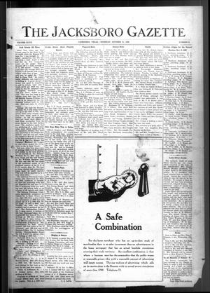 Primary view of object titled 'The Jacksboro Gazette (Jacksboro, Tex.), Vol. 47, No. 21, Ed. 1 Thursday, October 21, 1926'.