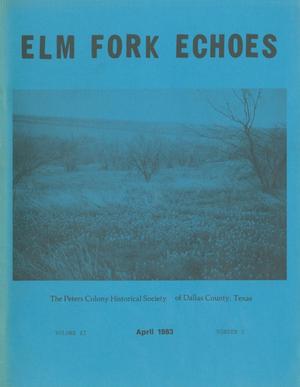 Primary view of object titled 'Elm Fork Echoes, Volume 11, Number 1, April 1983'.