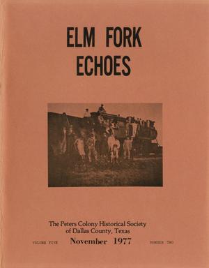 Primary view of object titled 'Elm Fork Echoes, Volume 5, Number 2, November 1977'.