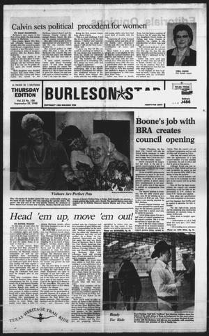 Burleson Star (Burleson, Tex.), Vol. 23, No. 100, Ed. 1 Thursday, September 22, 1988