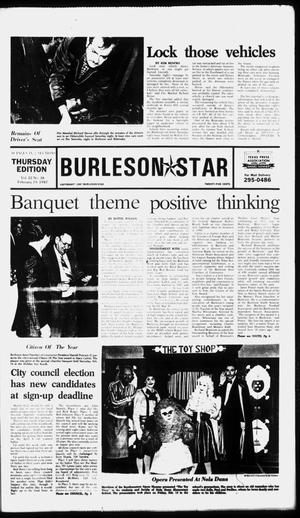 Burleson Star (Burleson, Tex.), Vol. 22, No. 38, Ed. 1 Thursday, February 19, 1987
