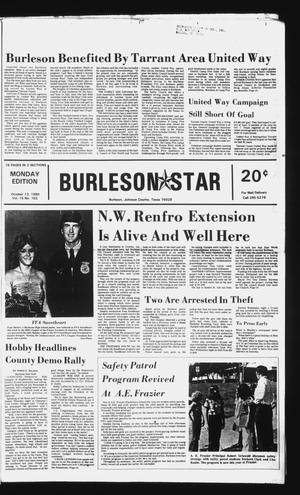 Burleson Star (Burleson, Tex.), Vol. 15, No. 103, Ed. 1 Monday, October 13, 1980