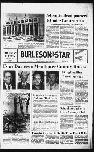 Primary view of object titled 'Burleson Star (Burleson, Tex.), Vol. 15, No. 32, Ed. 1 Thursday, February 7, 1980'.