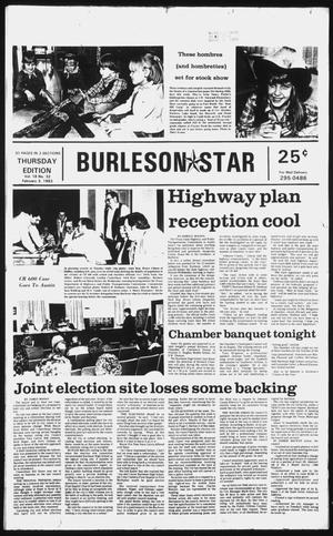 Burleson Star (Burleson, Tex.), Vol. 18, No. 32, Ed. 1 Thursday, February 3, 1983