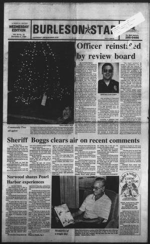 Primary view of object titled 'Burleson Star (Burleson, Tex.), Vol. 25, No. 25, Ed. 1 Wednesday, December 6, 1989'.