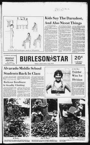 Burleson Star (Burleson, Tex.), Vol. 16, No. 9, Ed. 1 Monday, November 17, 1980