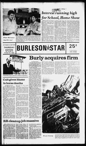 Burleson Star (Burleson, Tex.), Vol. 20, No. 4, Ed. 1 Thursday, October 25, 1984