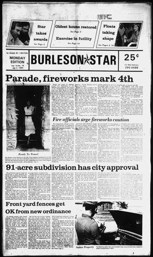 Burleson Star (Burleson, Tex.), Vol. 19, No. 75, Ed. 1 Monday, July 2, 1984