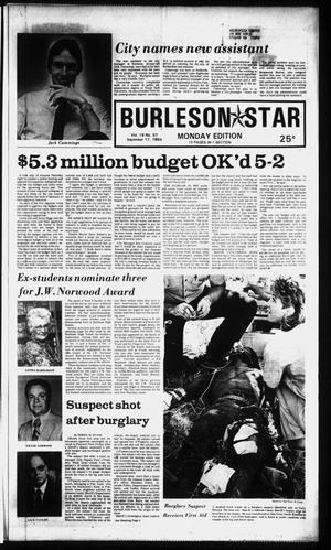 Burleson Star (Burleson, Tex.), Vol. 19, No. 97, Ed. 1 Monday, September 17, 1984