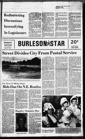Burleson Star (Burleson, Tex.), Vol. 16, No. 51, Ed. 1 Monday, April 13, 1981