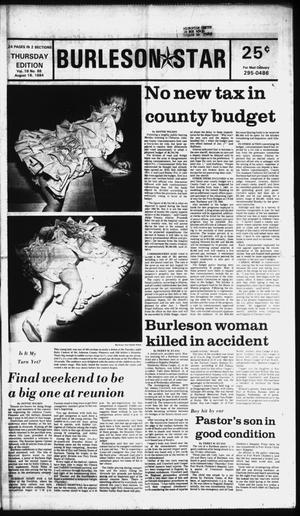 Primary view of object titled 'Burleson Star (Burleson, Tex.), Vol. 19, No. 88, Ed. 1 Thursday, August 16, 1984'.