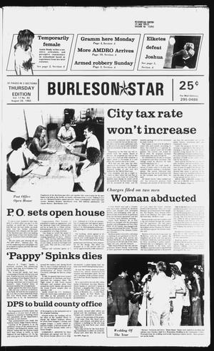 Primary view of object titled 'Burleson Star (Burleson, Tex.), Vol. 17, No. 90, Ed. 1 Thursday, August 26, 1982'.