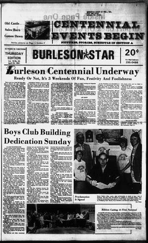 Burleson Star (Burleson, Tex.), Vol. 16, No. 54, Ed. 1 Thursday, April 23, 1981