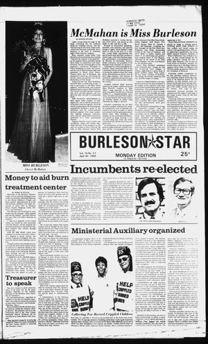 Burleson Star (Burleson, Tex.), Vol. 19, No. 57, Ed. 1 Monday, April 30, 1984