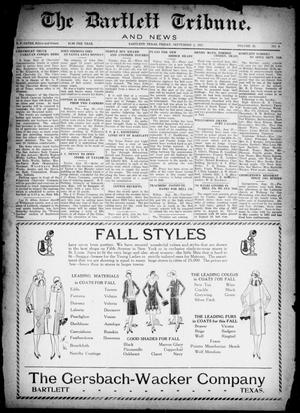The Bartlett Tribune and News (Bartlett, Tex.), Vol. 42, No. 8, Ed. 1, Friday, September 2, 1927