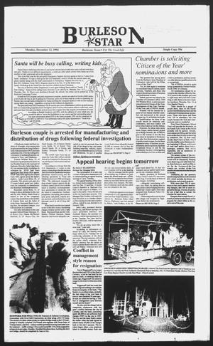 Primary view of object titled 'Burleson Star (Burleson, Tex.), Ed. 1 Monday, December 12, 1994'.