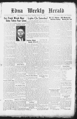 Edna Weekly Herald (Edna, Tex.), Vol. 41, No. 48, Ed. 1 Thursday, October 7, 1948