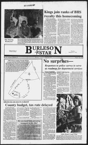 Burleson Star (Burleson, Tex.), Vol. 26, No. 116, Ed. 1 Thursday, September 12, 1991