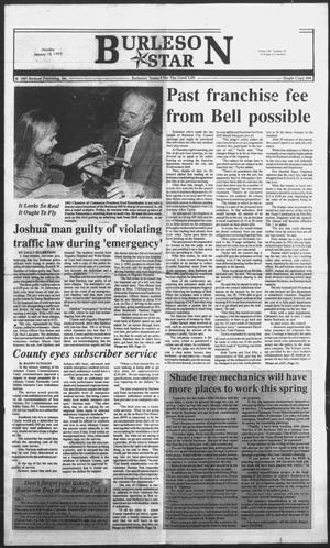 Primary view of object titled 'Burleson Star (Burleson, Tex.), Vol. 28, No. 28, Ed. 1 Monday, January 18, 1993'.