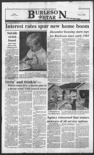 Burleson Star (Burleson, Tex.), Vol. 27, No. 26, Ed. 1 Monday, January 13, 1992
