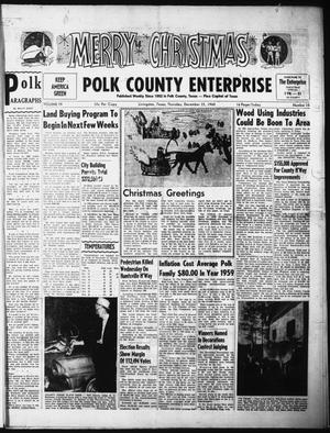 Primary view of object titled 'Polk County Enterprise (Livingston, Tex.), Vol. 79, No. 15, Ed. 1 Thursday, December 22, 1960'.