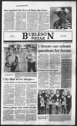 Burleson Star (Burleson, Tex.), Vol. 27, No. 46, Ed. 1 Thursday, March 26, 1992