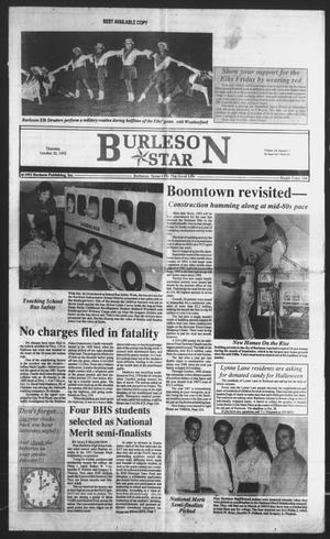 Primary view of object titled 'Burleson Star (Burleson, Tex.), Vol. 28, No. 3, Ed. 1 Thursday, October 22, 1992'.