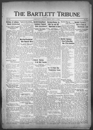 The Bartlett Tribune and News (Bartlett, Tex.), Vol. 48, No. 9, Ed. 1, Friday, November 2, 1934