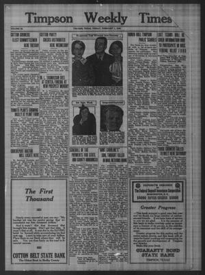Timpson Weekly Times (Timpson, Tex.), Vol. 50, No. 5, Ed. 1 Friday, February 1, 1935