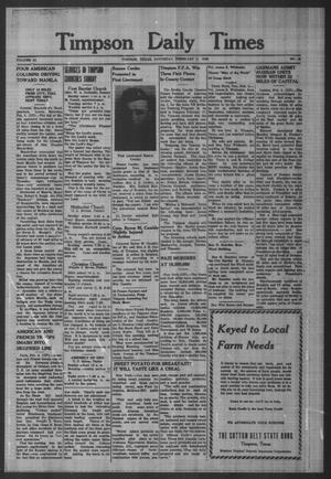 Timpson Daily Times (Timpson, Tex.), Vol. 44, No. 25, Ed. 1 Saturday, February 3, 1945