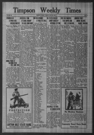 Timpson Weekly Times (Timpson, Tex.), Vol. 46, No. 21, Ed. 1 Friday, May 22, 1931