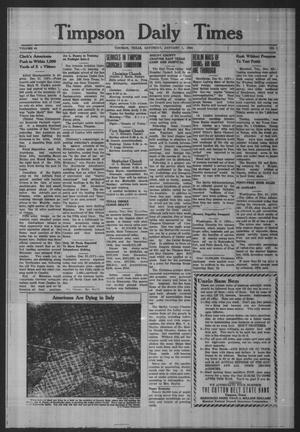 Timpson Daily Times (Timpson, Tex.), Vol. 44, No. 1, Ed. 1 Saturday, January 1, 1944