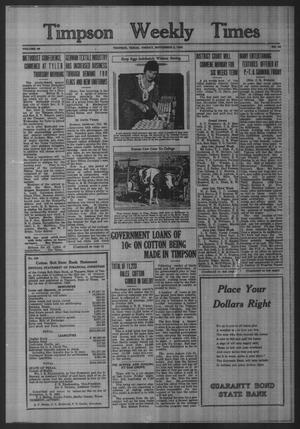 Timpson Weekly Times (Timpson, Tex.), Vol. 48, No. 44, Ed. 1 Friday, November 3, 1933