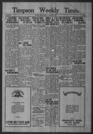 Timpson Weekly Times (Timpson, Tex.), Vol. 47, No. 1, Ed. 1 Friday, January 1, 1932