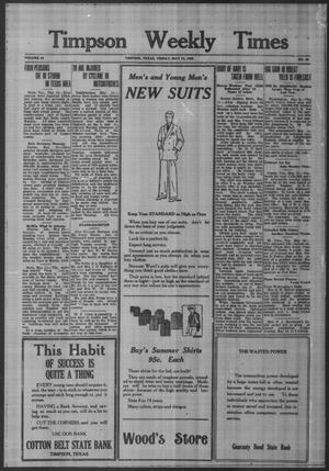 Timpson Weekly Times (Timpson, Tex.), Vol. 41, No. 20, Ed. 1 Friday, May 14, 1926