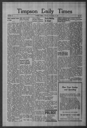 Timpson Daily Times (Timpson, Tex.), Vol. 43, No. 227, Ed. 1 Monday, November 20, 1944