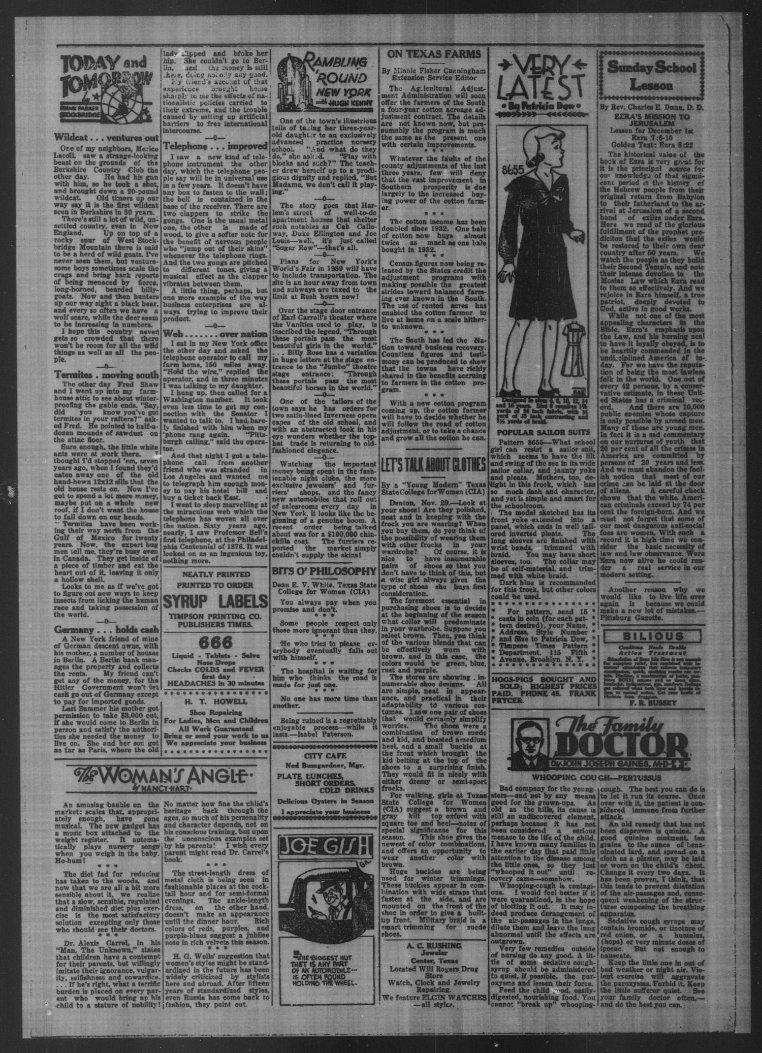 Timpson Weekly Times (Timpson, Tex.), Vol. 50, No. 48, Ed. 1 Friday, November 29, 1935
                                                
                                                    [Sequence #]: 3 of 8
                                                