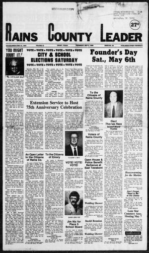 Rains County Leader (Emory, Tex.), Vol. 101, No. 46, Ed. 1 Thursday, May 4, 1989