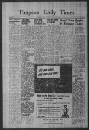 Timpson Daily Times (Timpson, Tex.), Vol. 43, No. 232, Ed. 1 Monday, November 27, 1944