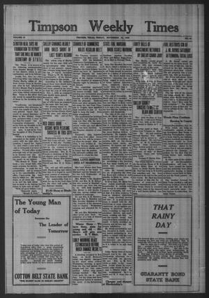 Timpson Weekly Times (Timpson, Tex.), Vol. 47, No. 46, Ed. 1 Friday, November 18, 1932