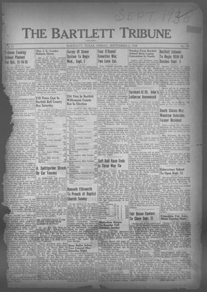 Primary view of object titled 'The Bartlett Tribune and News (Bartlett, Tex.), Vol. 51, No. 50, Ed. 1, Friday, September 2, 1938'.