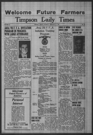 Timpson Daily Times (Timpson, Tex.), Vol. 44, No. 35, Ed. 1 Saturday, February 17, 1945