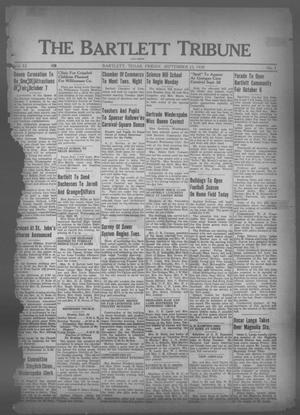The Bartlett Tribune and News (Bartlett, Tex.), Vol. 52, No. 1, Ed. 1, Friday, September 23, 1938