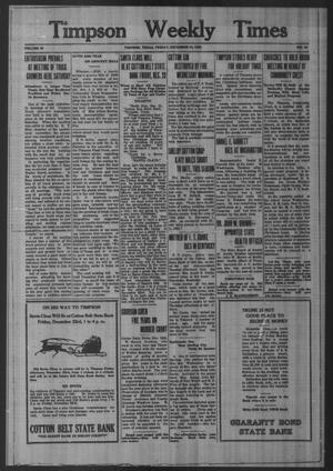 Timpson Weekly Times (Timpson, Tex.), Vol. 47, No. 50, Ed. 1 Friday, December 16, 1932