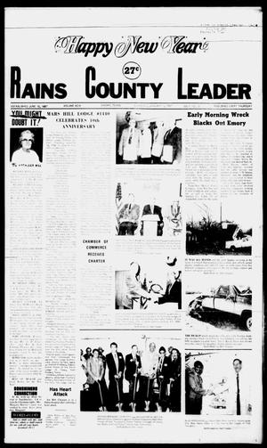 Rains County Leader (Emory, Tex.), Vol. 99, No. 30, Ed. 1 Thursday, January 1, 1987