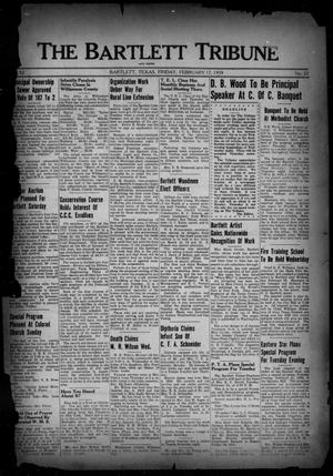 The Bartlett Tribune and News (Bartlett, Tex.), Vol. 52, No. 22, Ed. 1, Friday, February 17, 1939