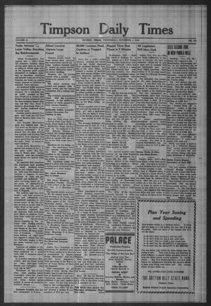 Timpson Daily Times (Timpson, Tex.), Vol. 43, No. 215, Ed. 1 Wednesday, November 1, 1944
