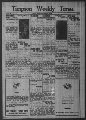 Timpson Weekly Times (Timpson, Tex.), Vol. 46, No. 4, Ed. 1 Friday, January 23, 1931